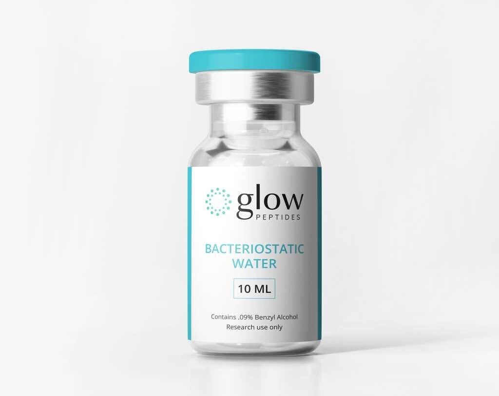 BAC water in an aqueous container with benzyl alcohol preservative labeling, used as a sterile water-based solution carrier
